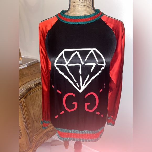 Gucci Ghost Silk Sweatshirt - Picture 2 of 10